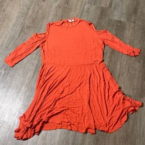Fashion to Figure Coral Skater Dress